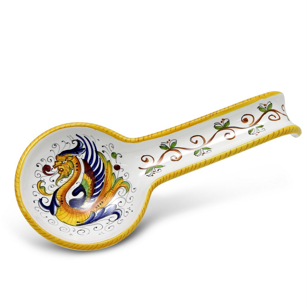 Hand-Painted Italian Ceramic Spoon Rests - Elegance and Functionality