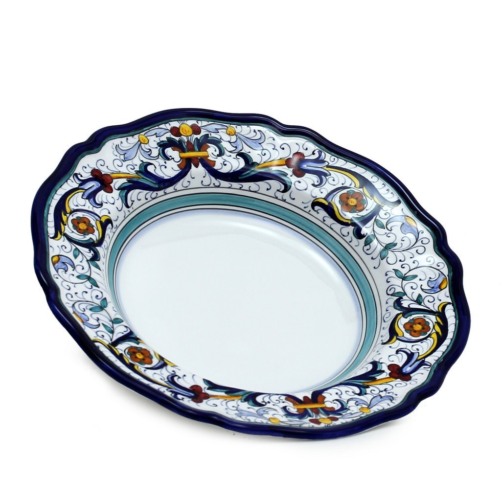 VECCHIA DERUTA: Rim Pasta Soup Plate - DERUTA OF ITALY