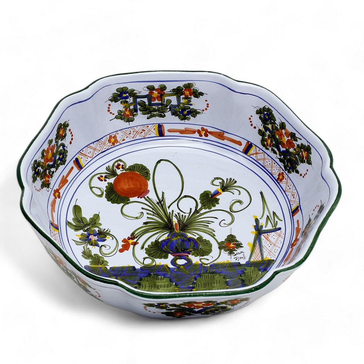 FAENZA-CARNATION: Serving pasta bowl (Large)