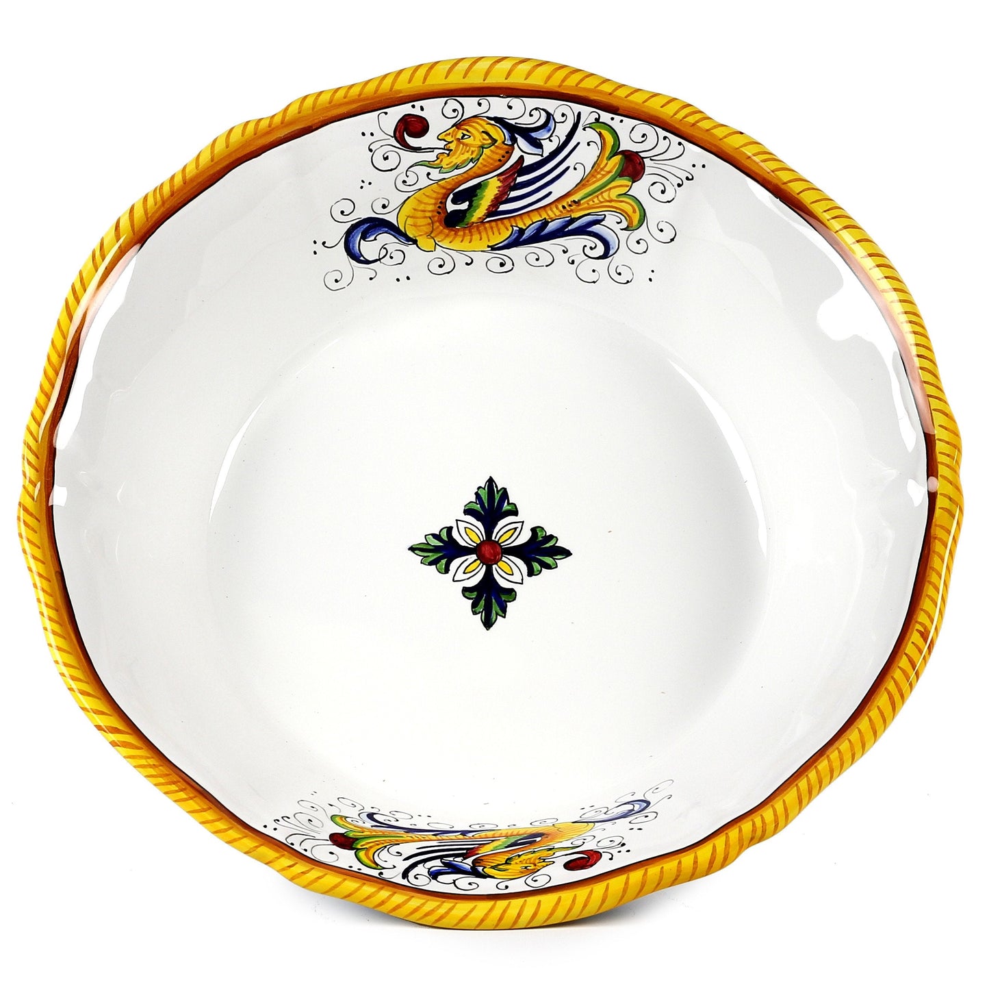 RAFFAELLESCO LITE: Serving Pasta/Salad Large Bowl - DERUTA OF ITALY