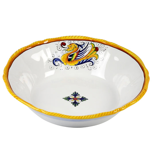 RAFFAELLESCO LITE: Serving Pasta/Salad Large Bowl - DERUTA OF ITALY