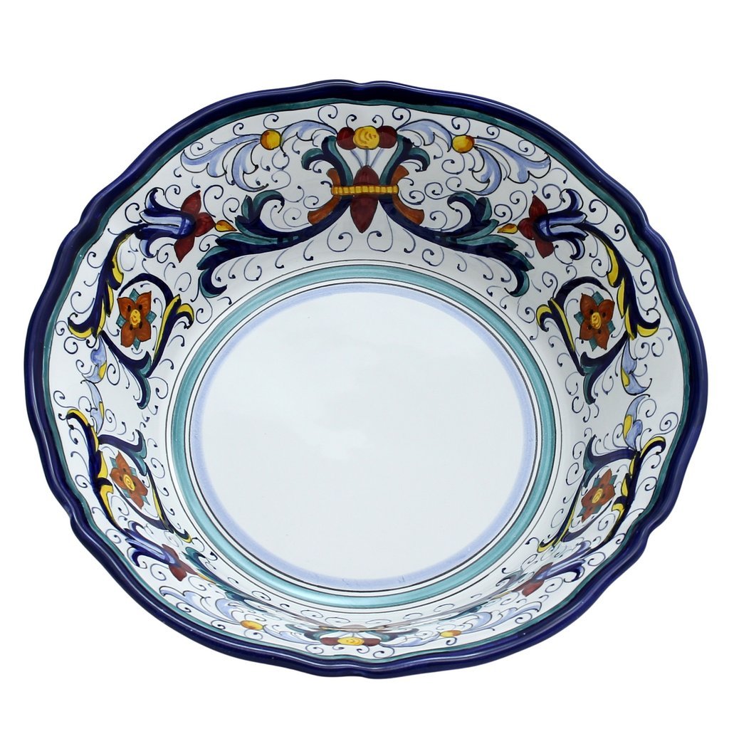 VECCHIA DERUTA: Serving pasta bowl (Large) - DERUTA OF ITALY