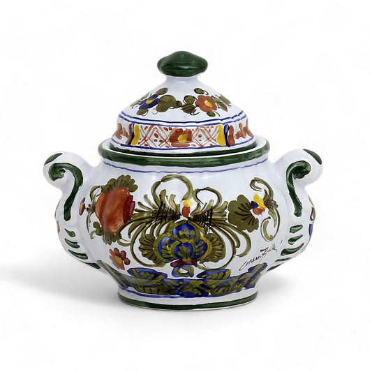 FAENZA-CARNATION: Sugar bowl [R]