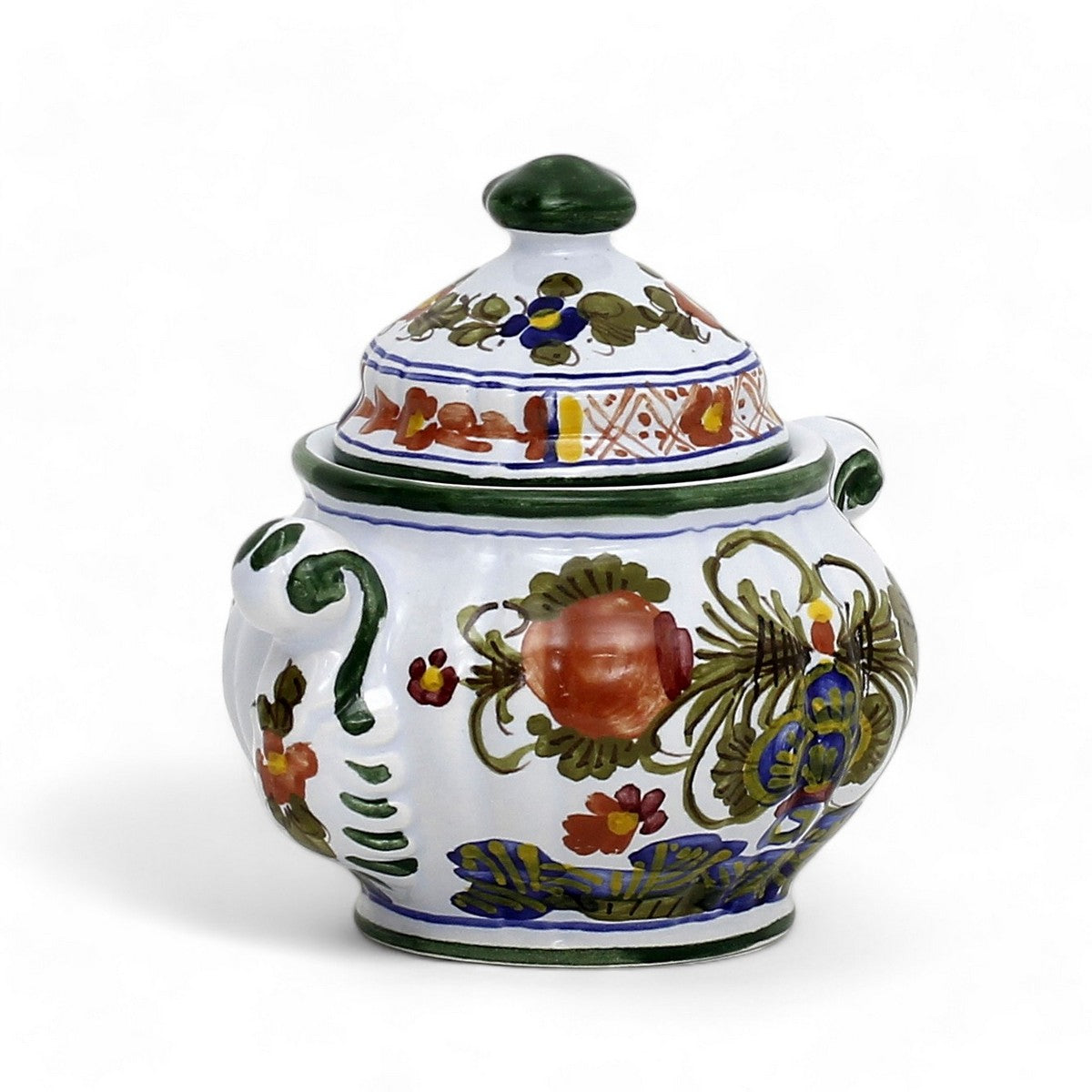 FAENZA-CARNATION: Sugar bowl [R]