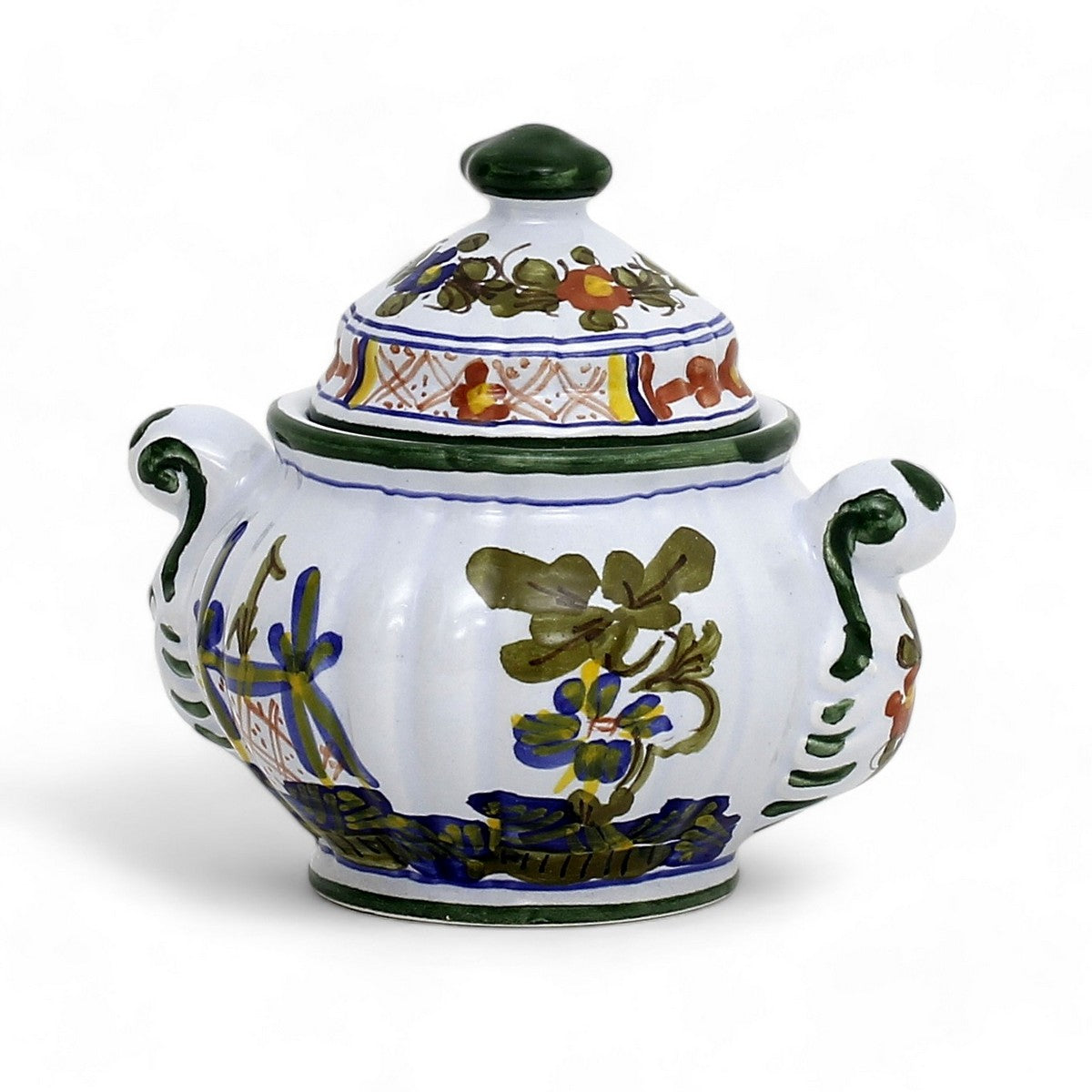 FAENZA-CARNATION: Sugar bowl [R]