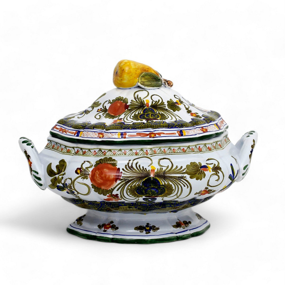 FAENZA-CARNATION: Oval Soup tureen