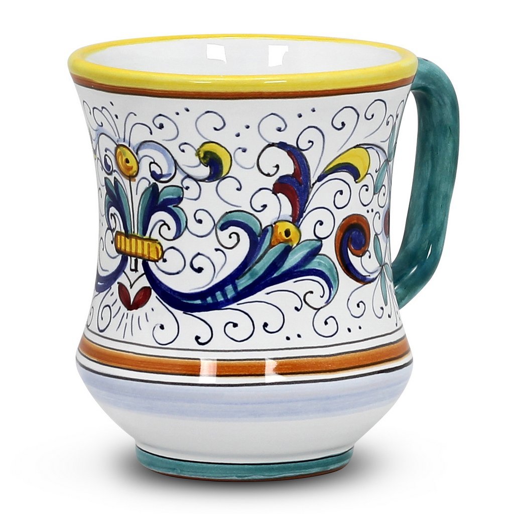 RICCO DERUTA: Concave Deluxe Large Mug (17 Oz.) - DERUTA OF ITALY