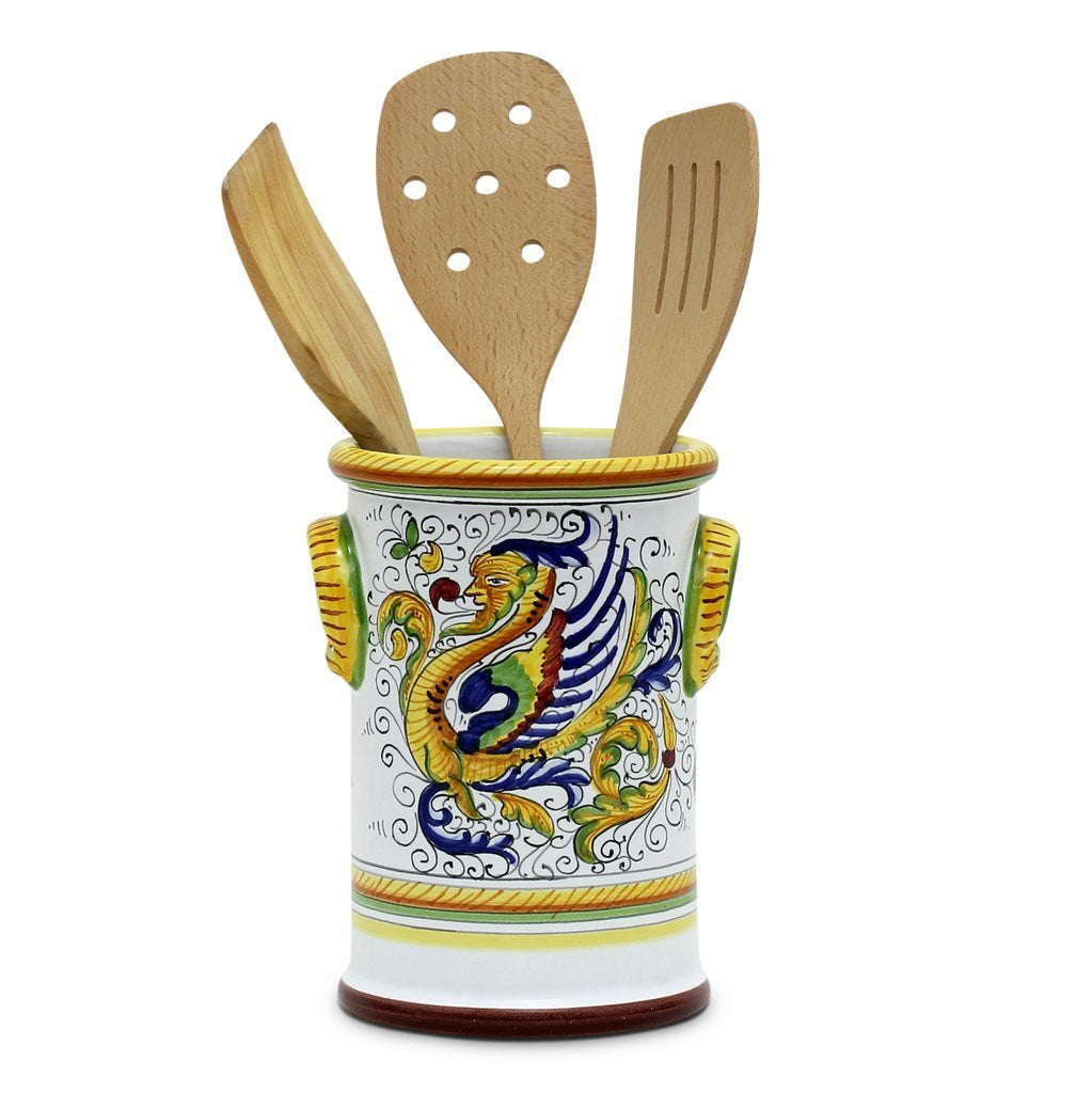 RAFFAELLESCO: Utensil Holder - DERUTA OF ITALY