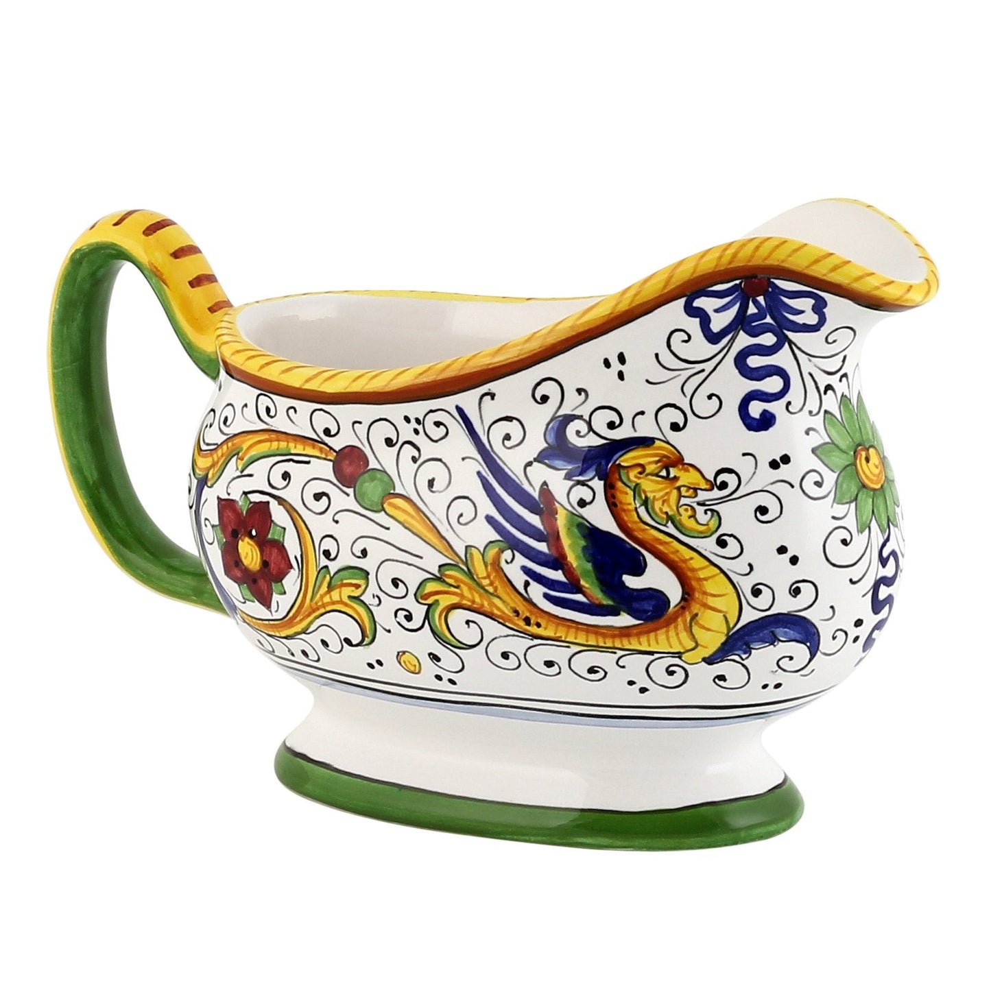 RAFFAELLESCO: Deruta Sauce boat - DERUTA OF ITALY