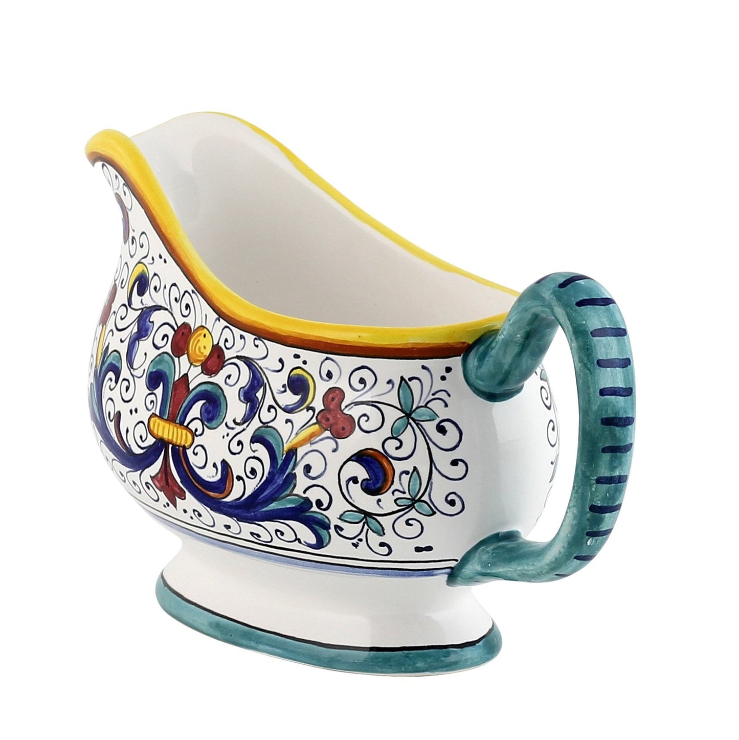 RICCO DERUTA: Sauce boat - DERUTA OF ITALY