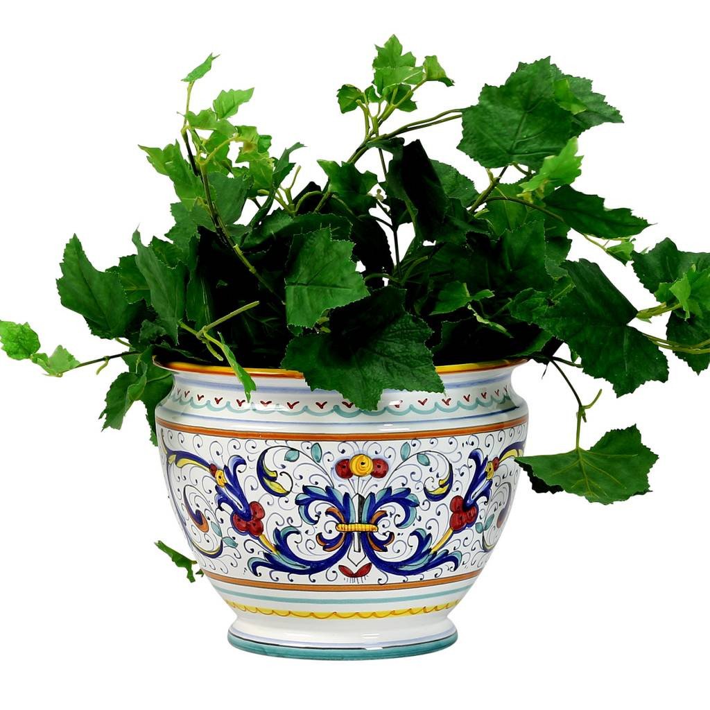 RICCO DERUTA: Luxury Cachepot Planter SM - DERUTA OF ITALY