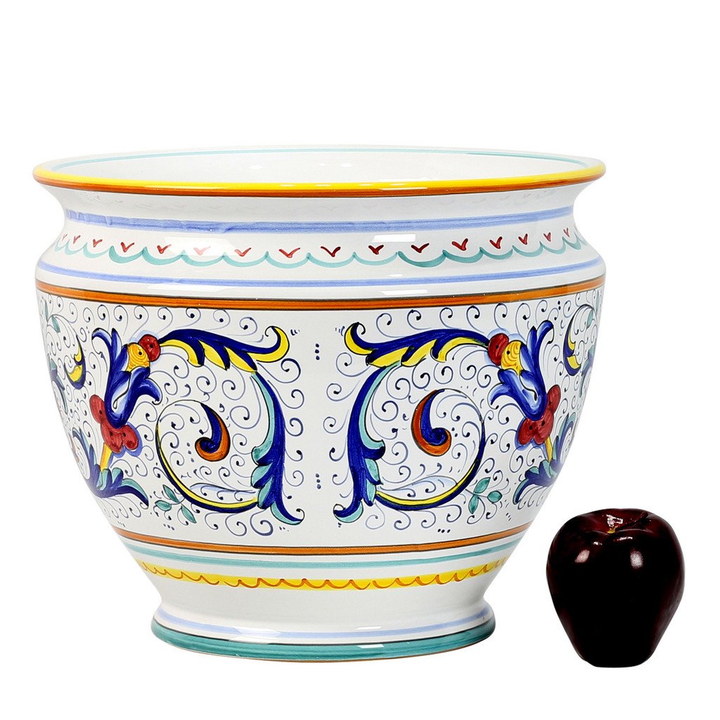 RICCO DERUTA: Luxury Cachepot Planter LG - DERUTA OF ITALY