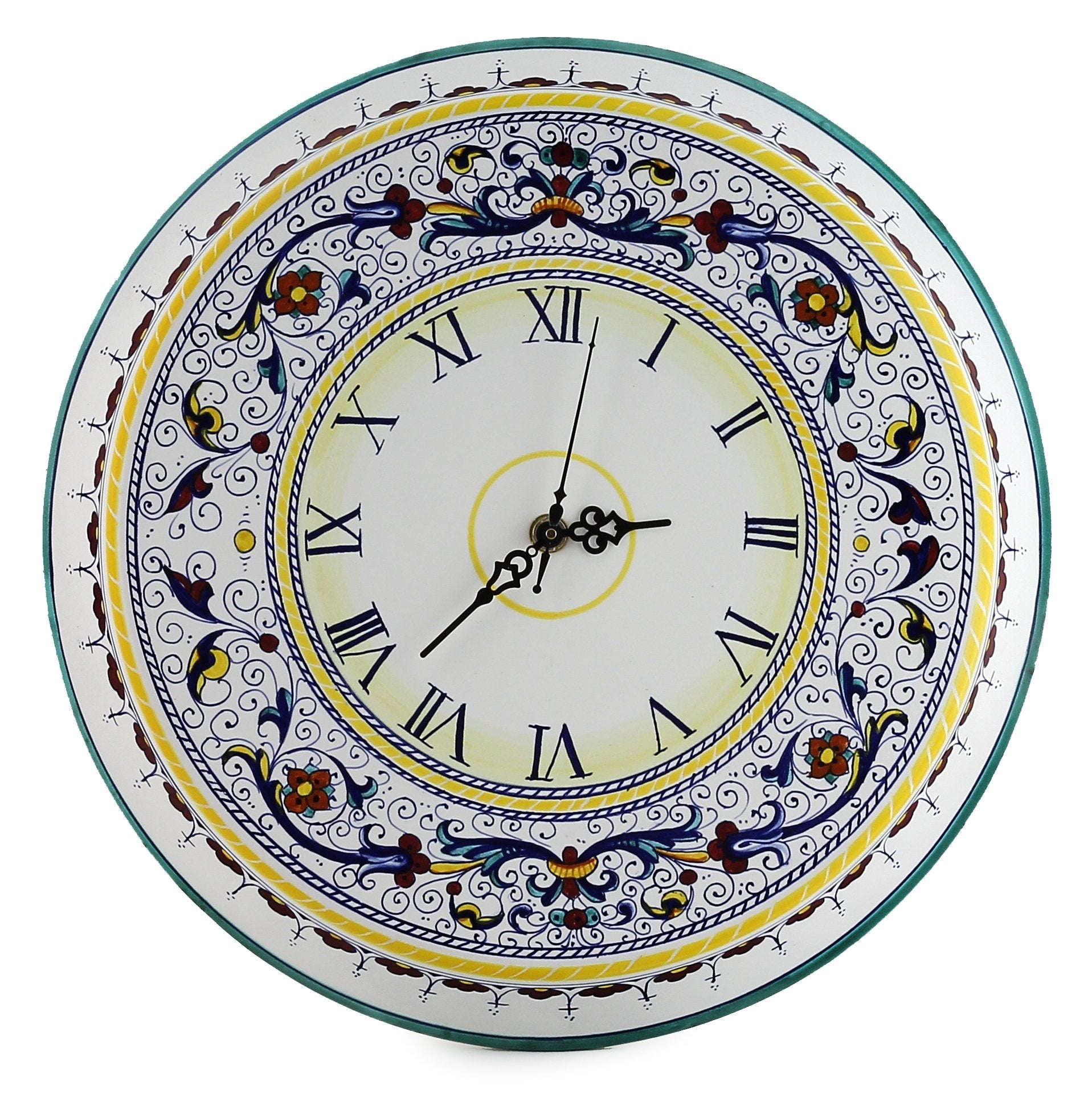 RICCO DERUTA DELUXE: Large Round Wall Clock - DERUTA OF ITALY