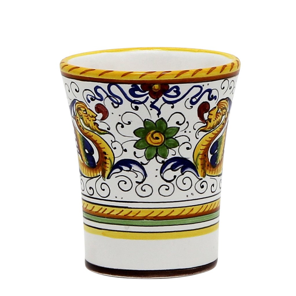 RAFFAELLESCO DELUXE: Flared Drinking Cup Mug (12 Oz) - DERUTA OF ITALY