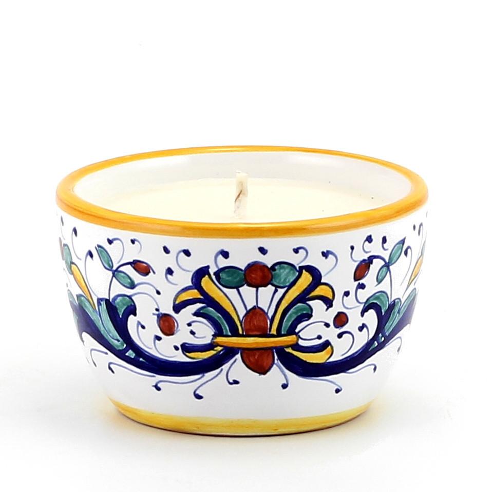 RICCO DERUTA: Jar Candle with lid - DERUTA OF ITALY