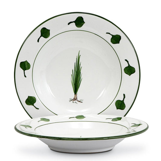 GIARDINO: Rim Pasta Soup plate - DERUTA OF ITALY