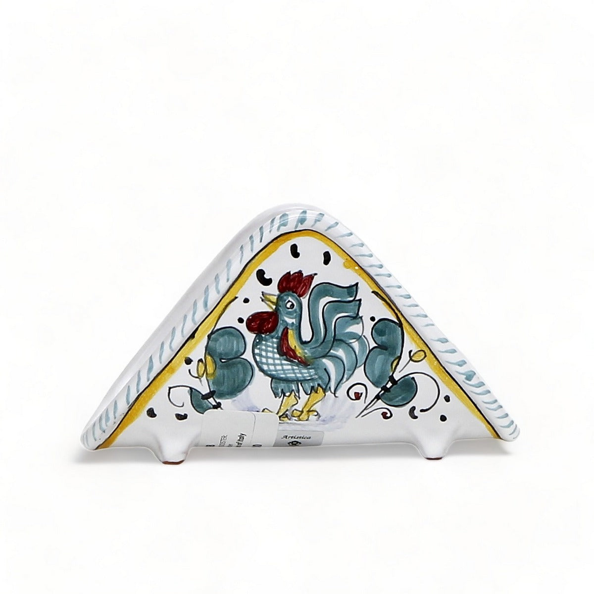 ORVIETO GREEN ROOSTER: Napkin Holder