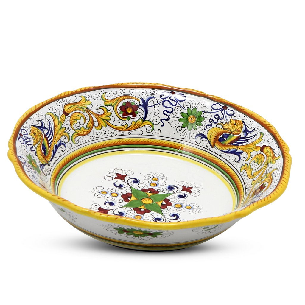 RAFFAELLESCO: Serving pasta bowl (Large) - DERUTA OF ITALY