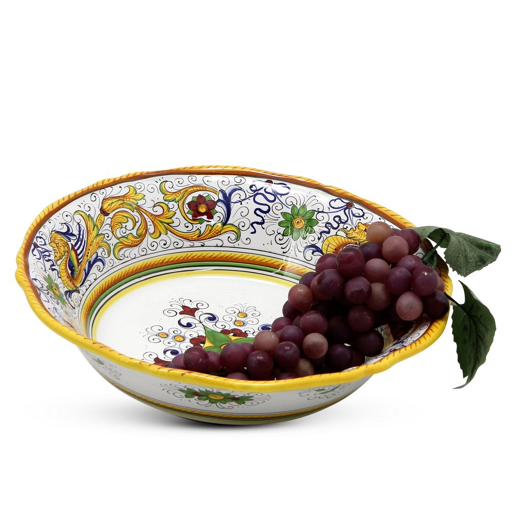 RAFFAELLESCO: Serving pasta bowl (Large) - DERUTA OF ITALY