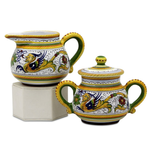 RAFFAELLESCO: Sugar and Creamer - DERUTA OF ITALY