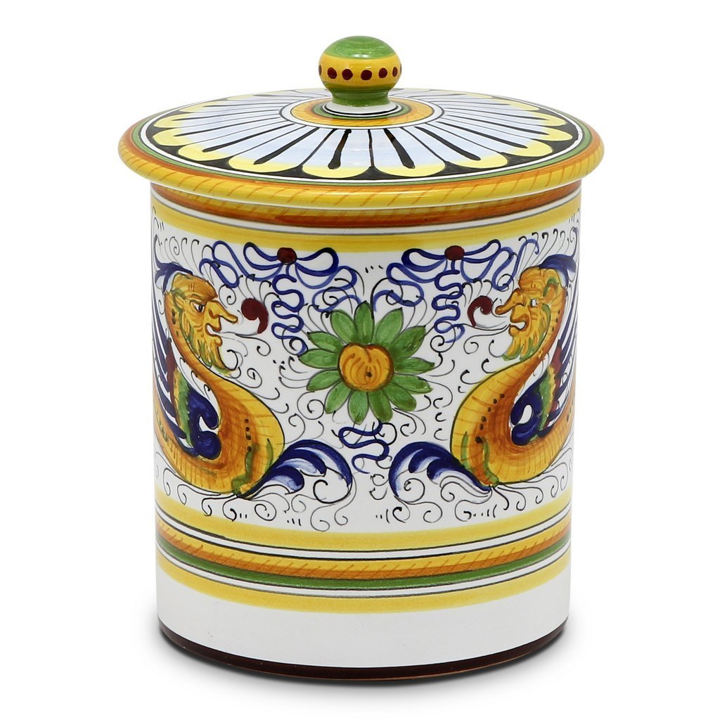 RAFFAELLESCO DELUXE: Extra Large Canister - DERUTA OF ITALY