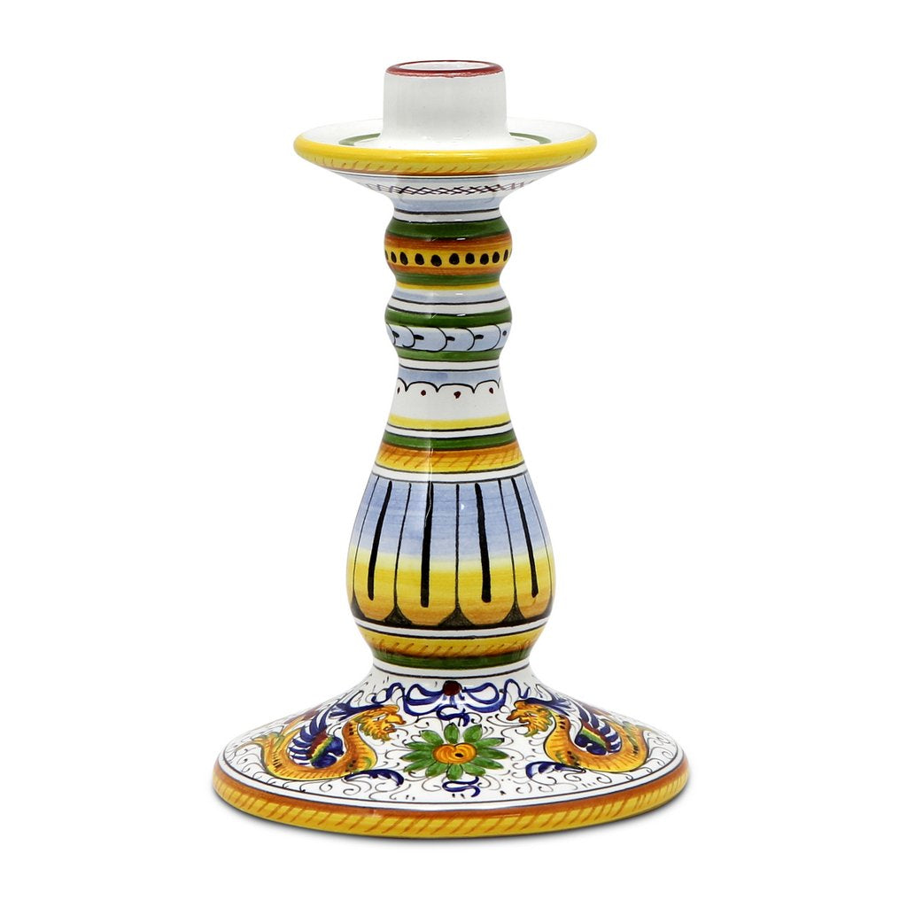 RAFFAELLESCO: DeLuxe Candlestick - DERUTA OF ITALY