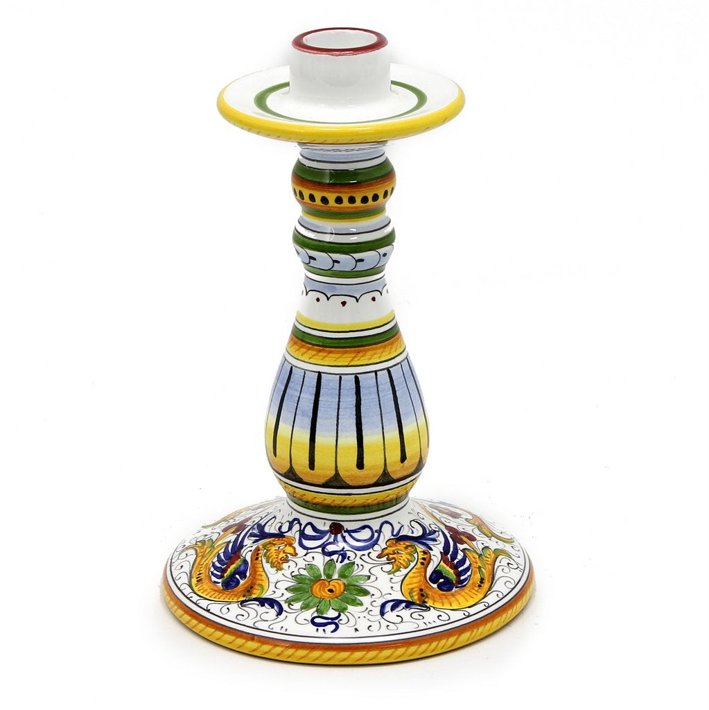 RAFFAELLESCO: DeLuxe Candlestick - DERUTA OF ITALY