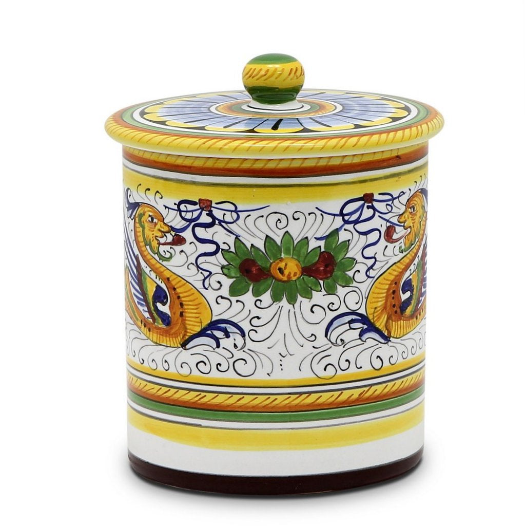 RAFFAELLESCO: Canister Medium - DERUTA OF ITALY