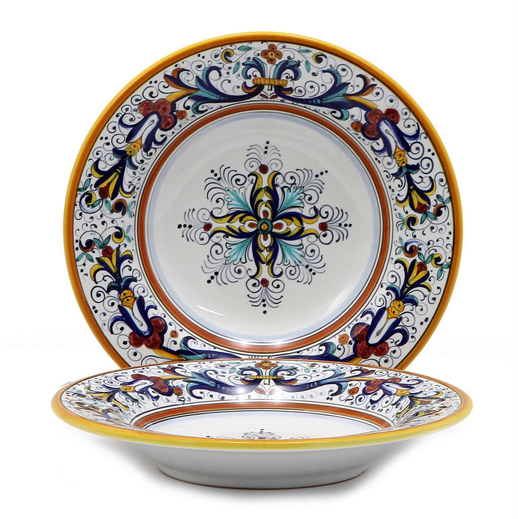 RICCO DERUTA: Rim Pasta Soup plate - DERUTA OF ITALY