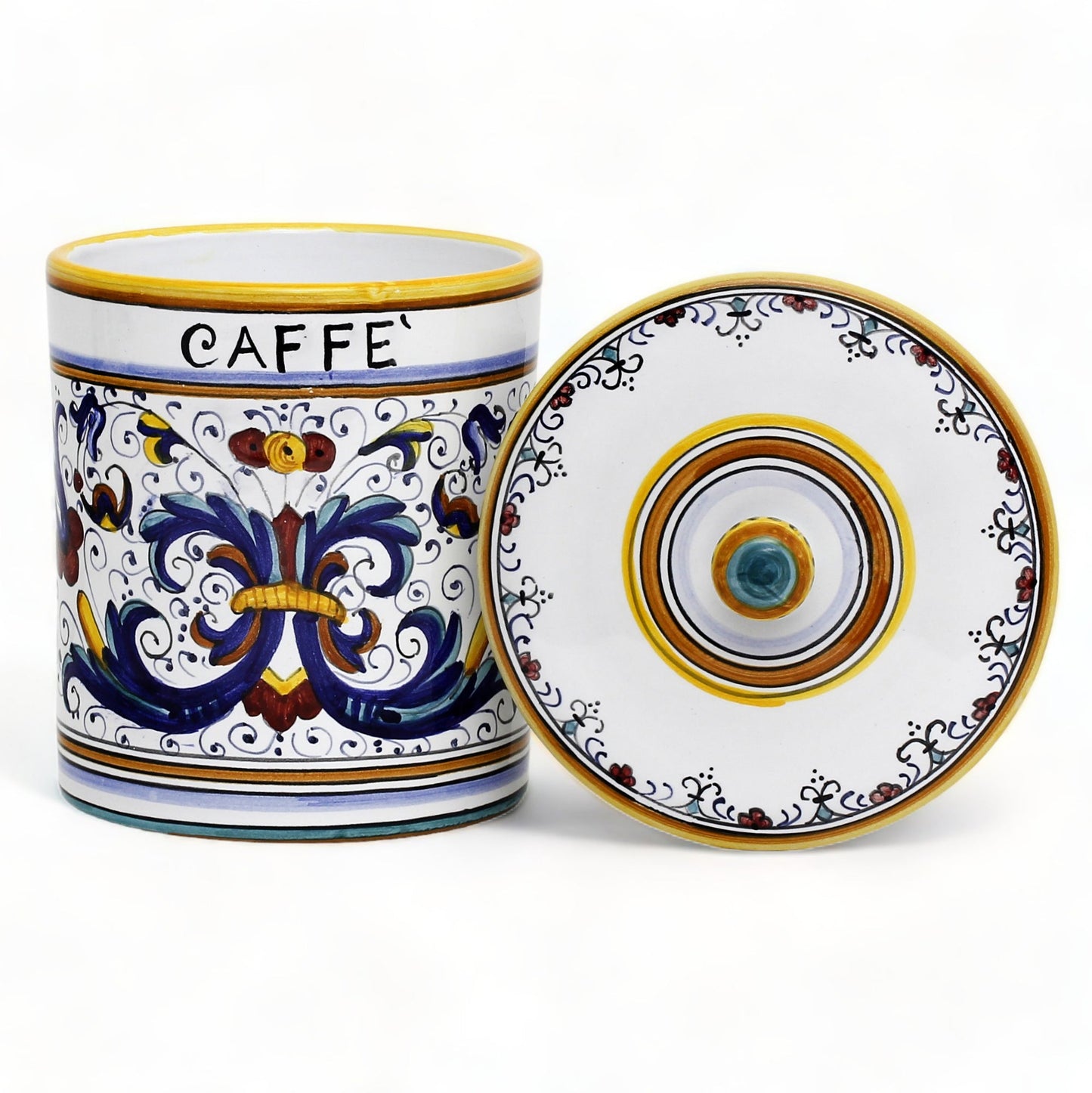 RICCO DERUTA DELUXE: Canister with Ceramic Lid - 'CAFFE' (Coffee)