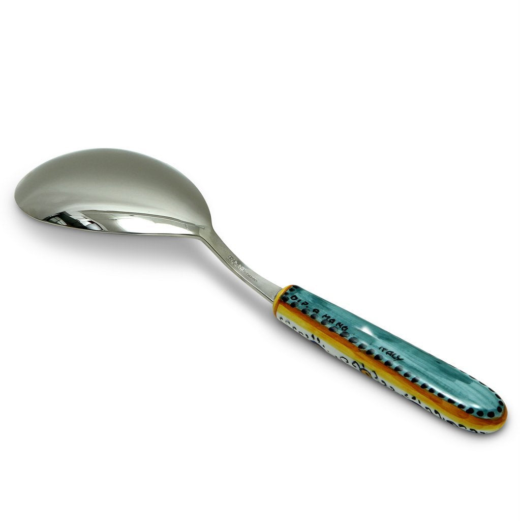 RICCO DERUTA DELUXE: Serving 'Risotto' Spoon Ladle with 18/10 stainless steel cutlery. - DERUTA OF ITALY