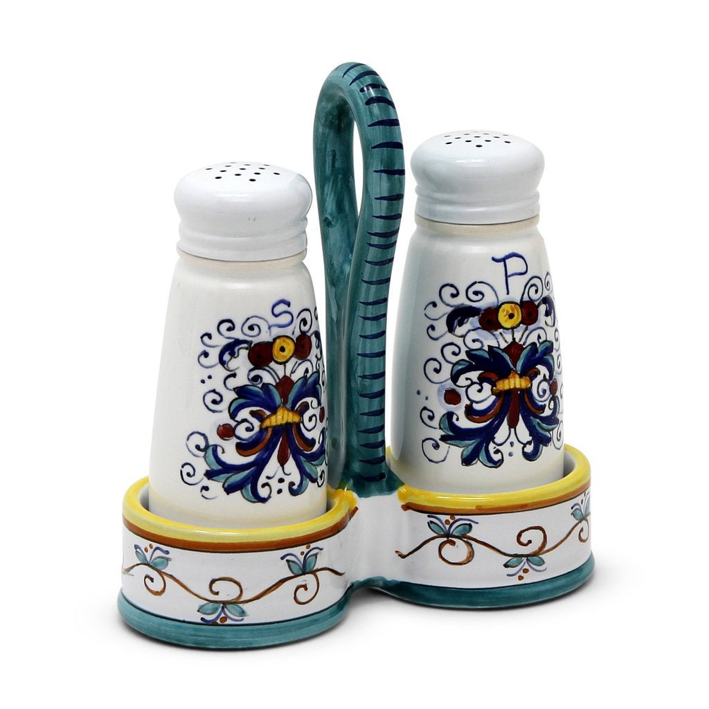 RICCO DERUTA: Salt and Pepper Cruet - DERUTA OF ITALY