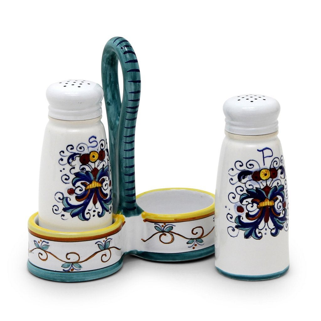 RICCO DERUTA: Salt and Pepper Cruet - DERUTA OF ITALY