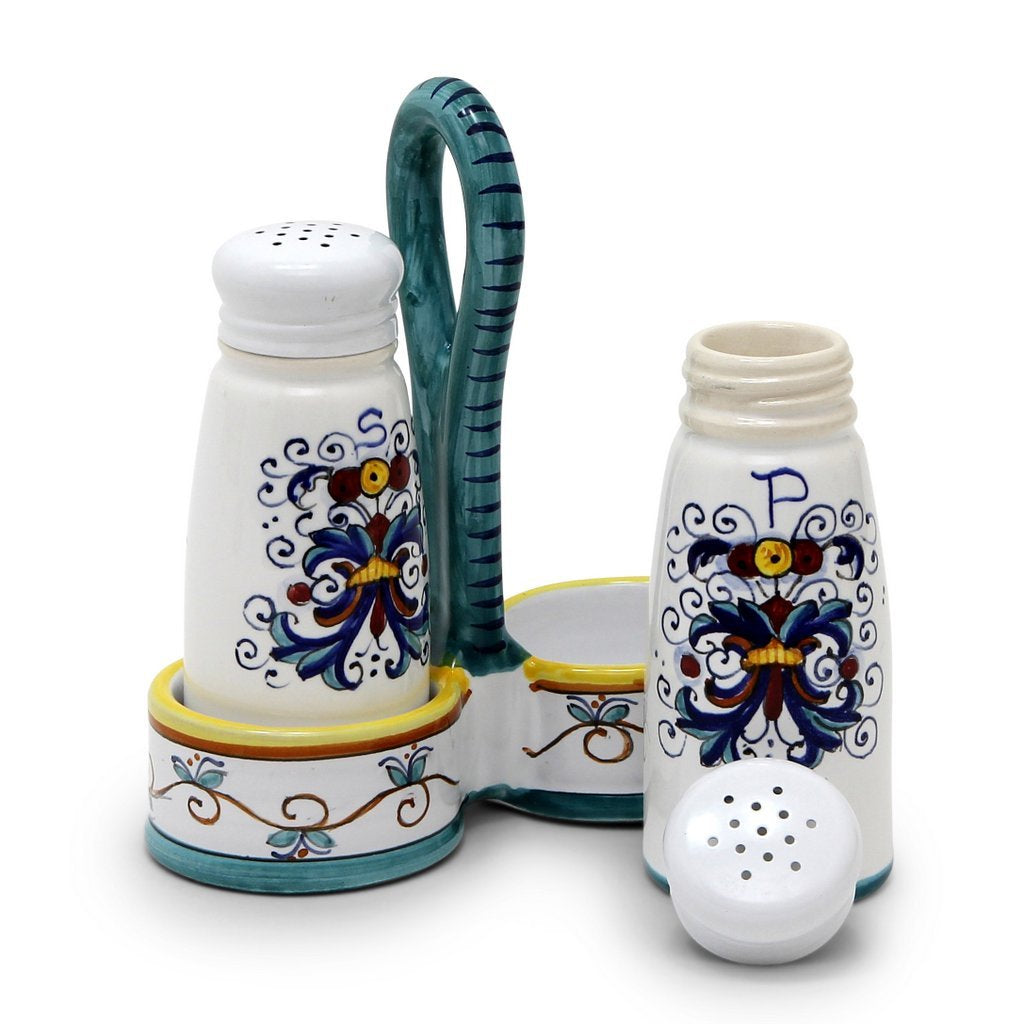 RICCO DERUTA: Salt and Pepper Cruet - DERUTA OF ITALY