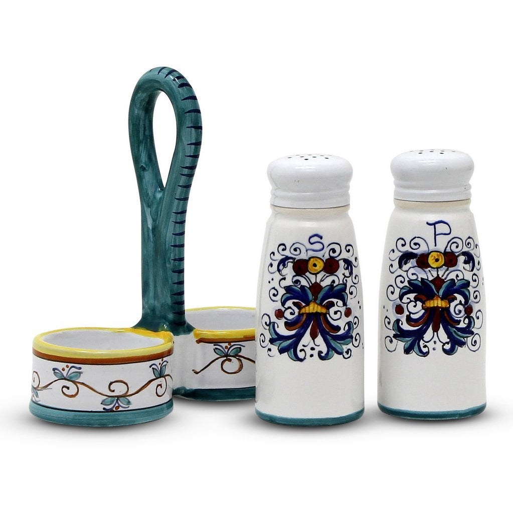 RICCO DERUTA: Salt and Pepper Cruet - DERUTA OF ITALY