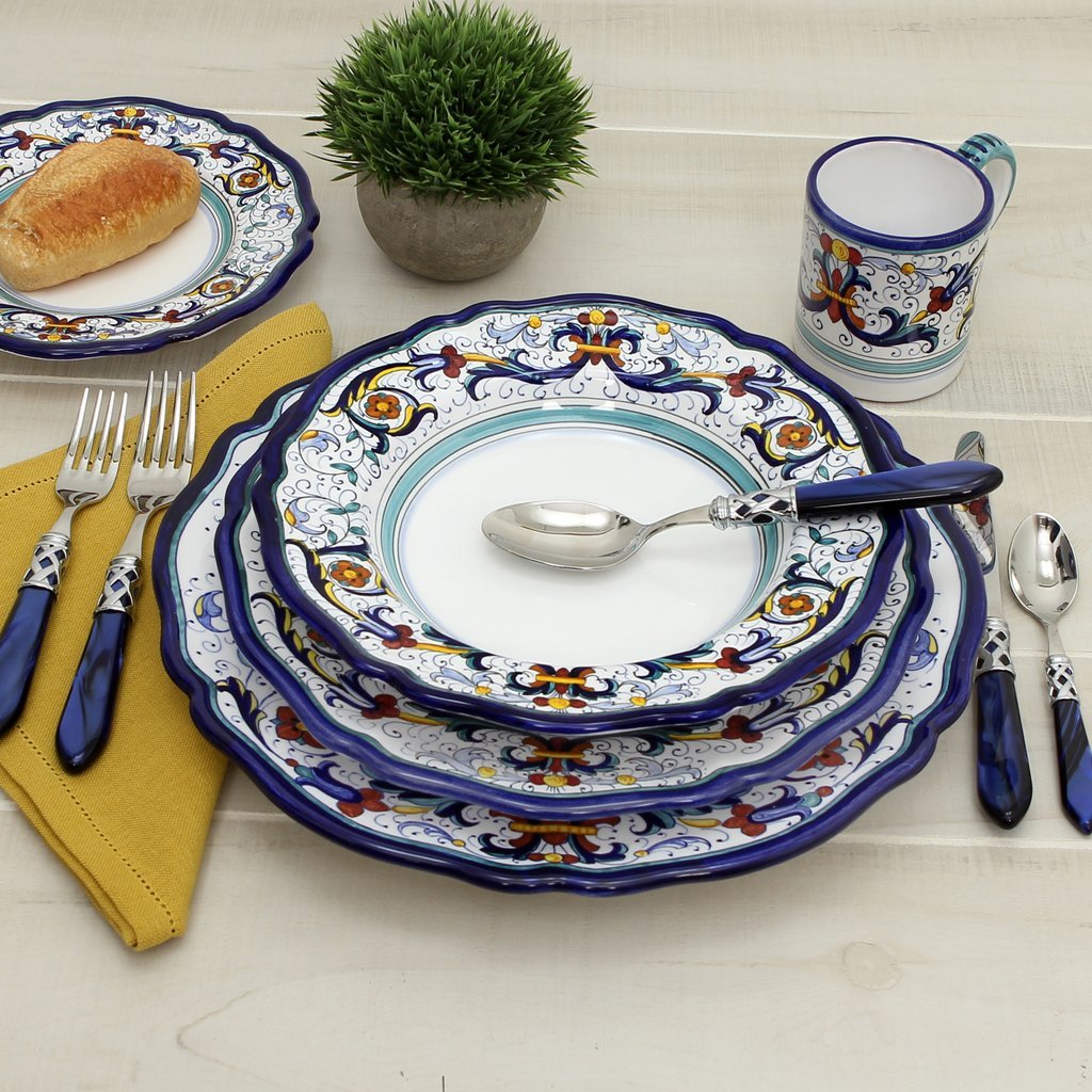 VECCHIA DERUTA: Salad plate - DERUTA OF ITALY