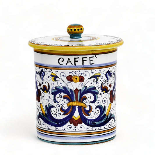 RICCO DERUTA DELUXE: Canister with Ceramic Lid - 'CAFFE' by RC Italian Design